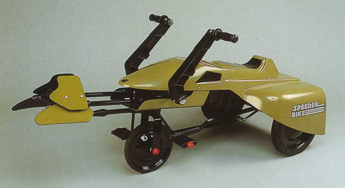 On a speeder bike made for two....!