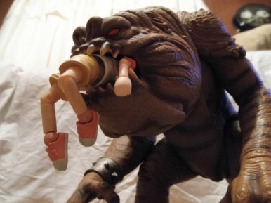 Rrrrrrrrr.....Rancor! -Ohh! Sweet human flesh...Yummy!